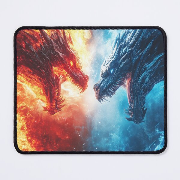 Item preview, Fire and Ice Dragon – Epic Fantasy Creature Design designed and sold by EmmiFoxDesigns.