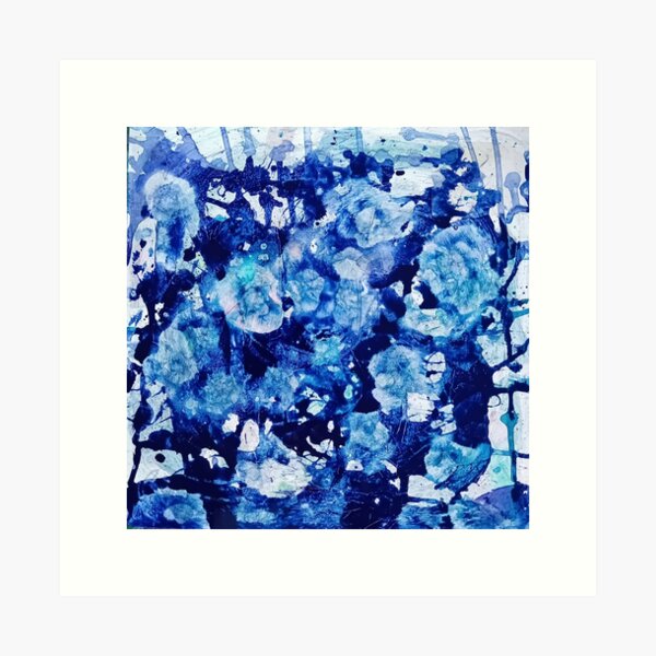 Aperçu de l'œuvre Résumé bleu créée et vendue par Roxana Parker Art .