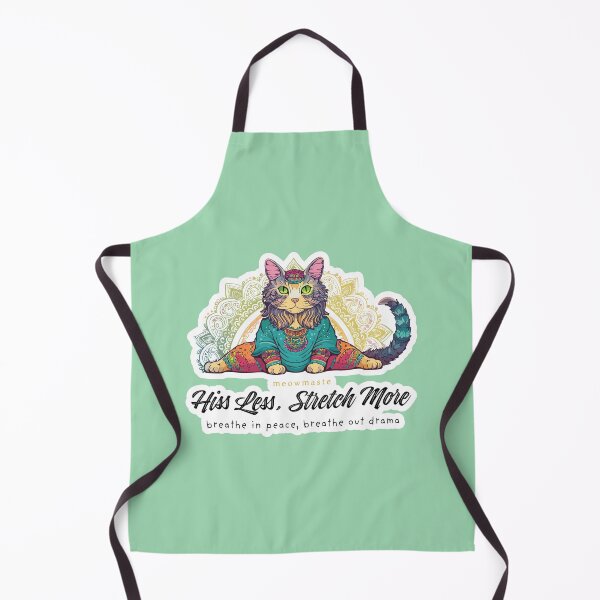 Item preview, YOGA Hiss Less, Stretch More. breathe in peace, breathe out drama designed and sold by FoxWink Inc.