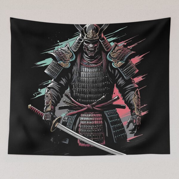 Item preview,  Brutal samurai with a sword in a horror style. designed and sold by Valend.