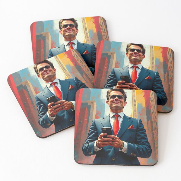 Item preview, Copy of Neo-Expressionist Yuppie – The High-Stakes Hustler designed and sold by AI-Syn-Pro.