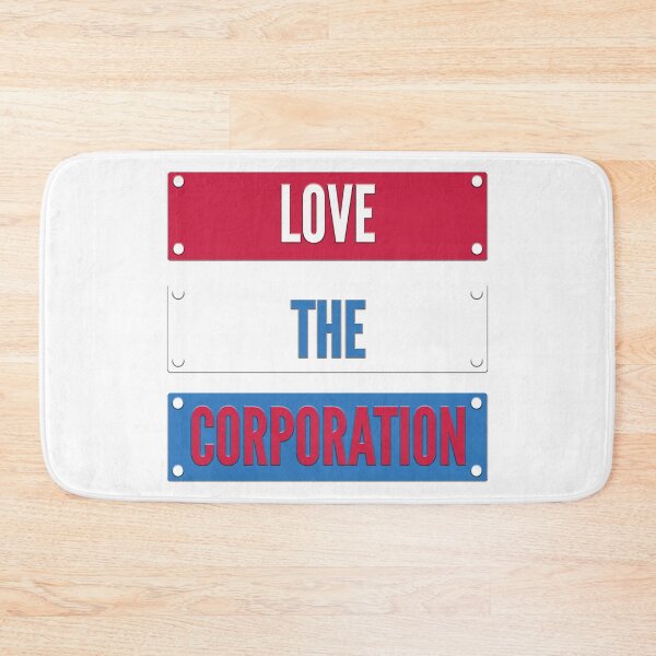 Item preview, Love the Corporation Plates designed and sold by WordyDreams.
