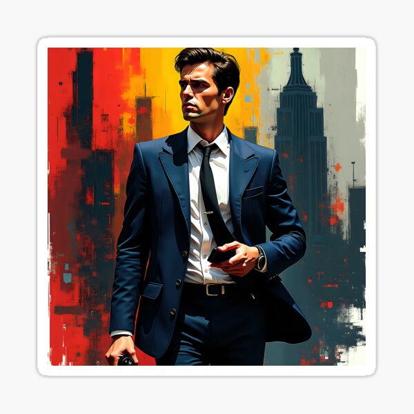 Item preview, Copy of Copy of Neo-Expressionist Yuppie – The High-Stakes Hustler designed and sold by AI-Syn-Pro.