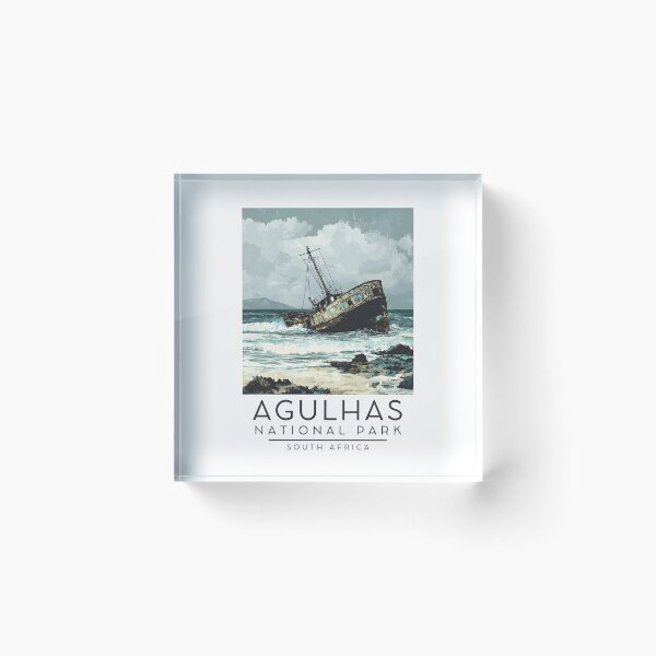 Item preview, A Vintage Illustration of Agulhas National Park - South Africa designed and sold by GoodOldVintage.
