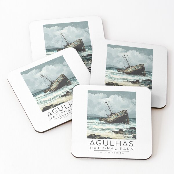 Item preview, A Vintage Illustration of Agulhas National Park - South Africa designed and sold by GoodOldVintage.