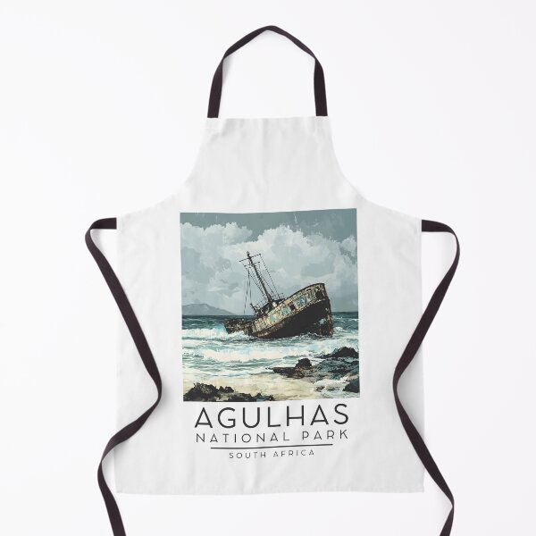 Item preview, A Vintage Illustration of Agulhas National Park - South Africa designed and sold by GoodOldVintage.