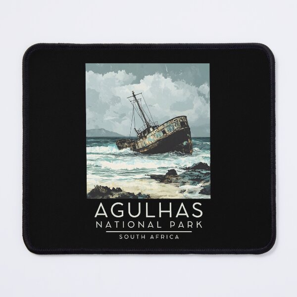 Item preview, A Vintage Illustration of Agulhas National Park - South Africa designed and sold by GoodOldVintage.