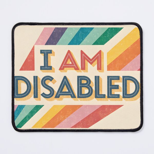 Item preview,  I Am Disabled - Bold & Empowering Retro Typography designed and sold by HoneyNutCrisis.