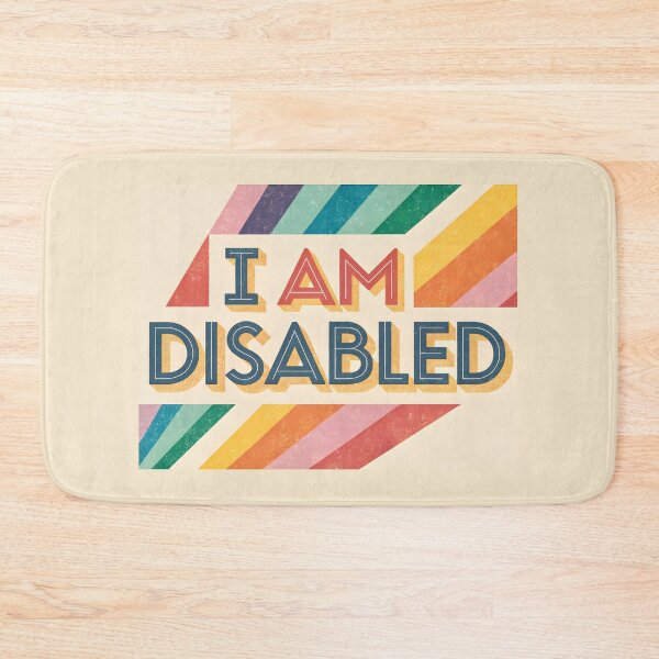 Item preview,  I Am Disabled - Bold & Empowering Retro Typography designed and sold by HoneyNutCrisis.