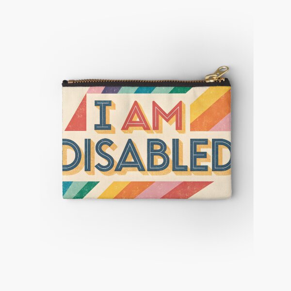 Item preview,  I Am Disabled - Bold & Empowering Retro Typography designed and sold by HoneyNutCrisis.