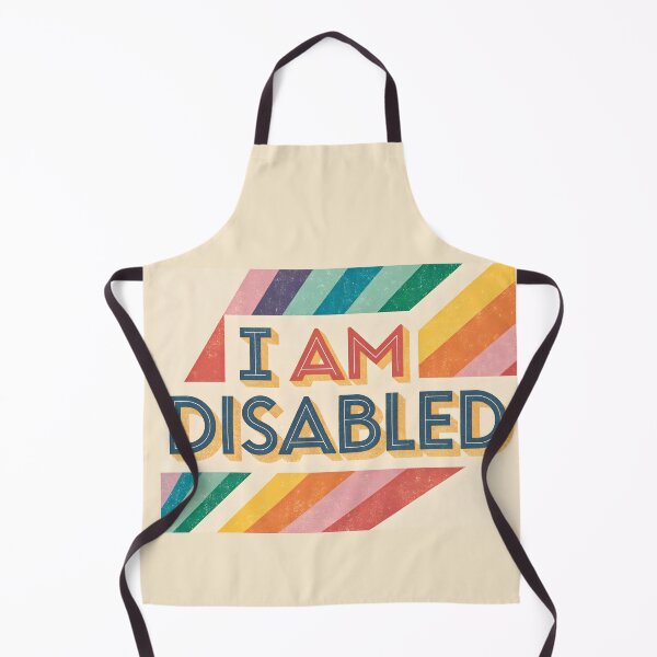 Item preview, I Am Disabled - Bold & Empowering Retro Typography designed and sold by HoneyNutCrisis.