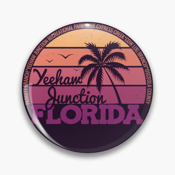 Artikelvorschau, Yeehaw Junction Florida Retro Sonnenuntergang Lokales Stolz-Logo entworfen und verkauft von CRHPOD20.