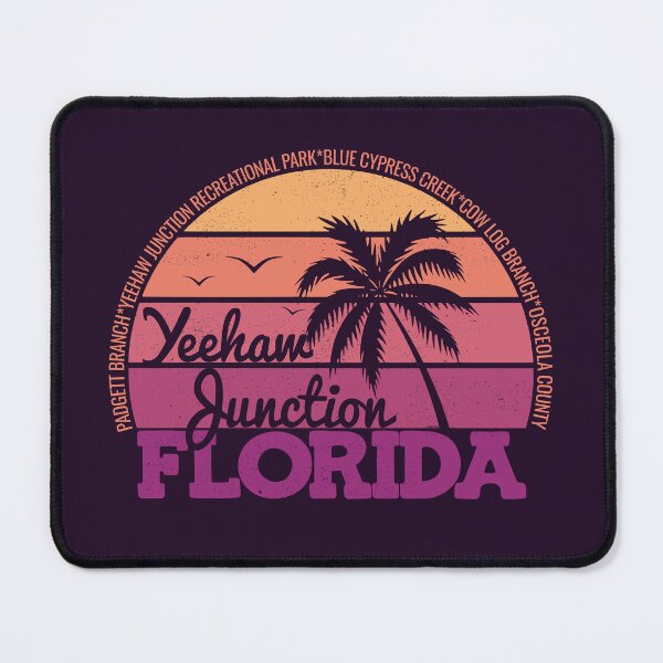 Item preview, Yeehaw Junction Florida Retro Sunset Local Pride Logo designed and sold by CRHPOD20.