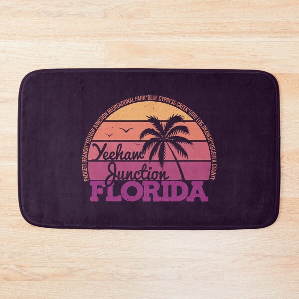 Item preview, Yeehaw Junction Florida Retro Sunset Local Pride Logo designed and sold by CRHPOD20.