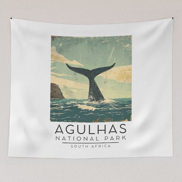 Item preview, A Vintage Illustration of Agulhas National Park - South Africa designed and sold by GoodOldVintage.