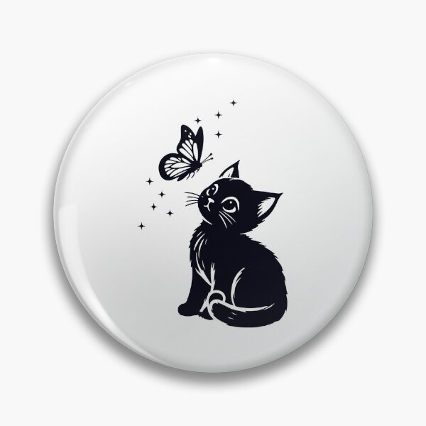 Item preview, cat with butterfly designed and sold by designing01Ar3.