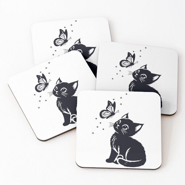 Item preview, cat with butterfly designed and sold by designing01Ar3.