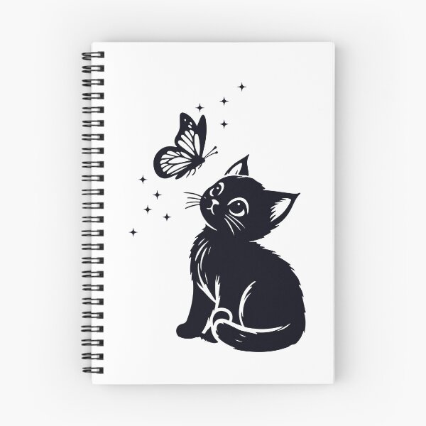Item preview, cat with butterfly designed and sold by designing01Ar3.