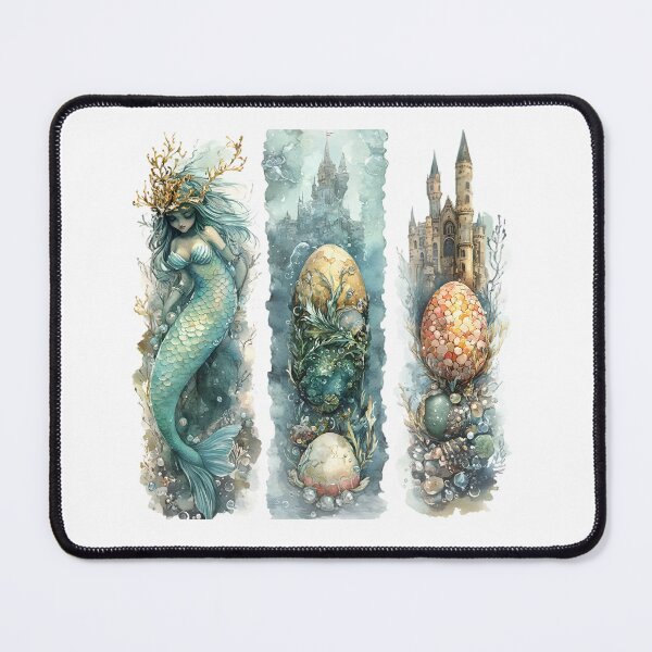 Item preview, Enchanting Easter Mermaid & Ocean Eggs – Fantasy Watercolor Clipart designed and sold by AnnDesignStudio.