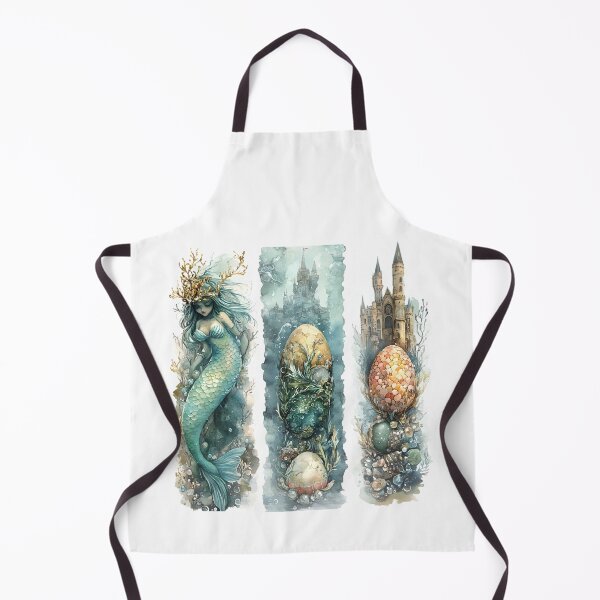 Item preview, Enchanting Easter Mermaid & Ocean Eggs – Fantasy Watercolor Clipart designed and sold by AnnDesignStudio.