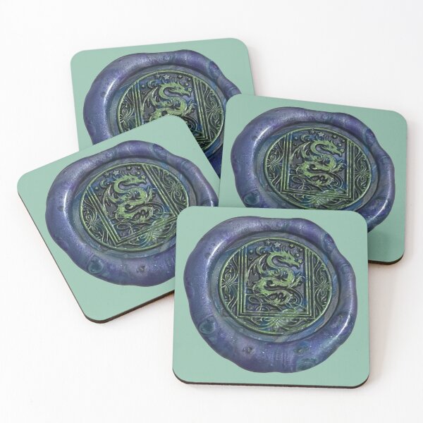 Item preview, Wax Seal - Dragon, blue/green designed and sold by Elinda96.