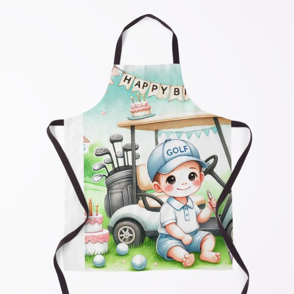 Item preview, Cute 1st Birthday Golfer Boy Watercolor designed and sold by Monika Howarth.