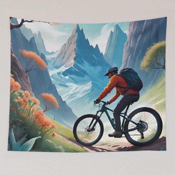 Item preview, Epic MTB Setting in a Stunning Mountain Region designed and sold by GrizzlyCollective.