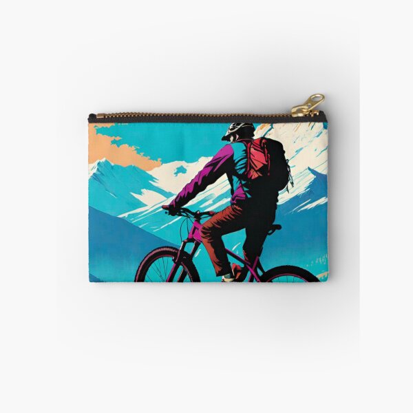 Item preview, MTB Rider Overlooking the Majestic Mountains designed and sold by GrizzlyCollective.