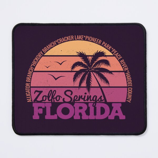 Item preview, Zolfo Springs Florida Retro Sunset Local Pride Logo designed and sold by CRHPOD20.