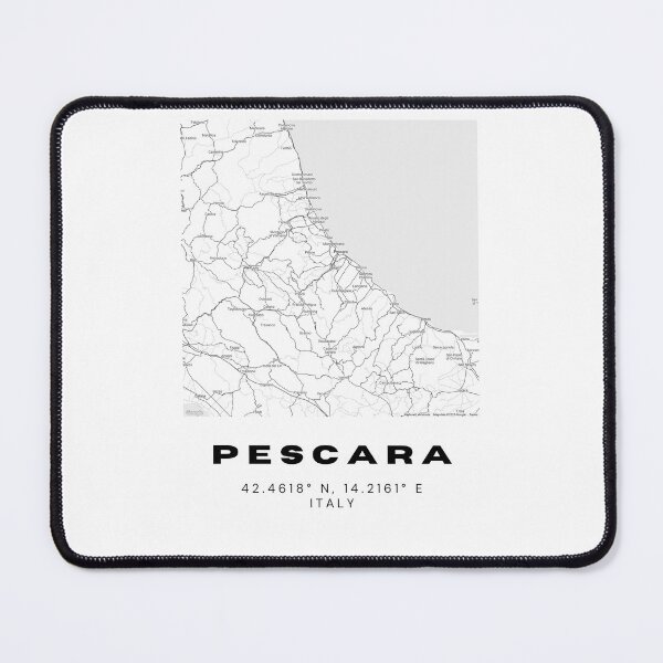 Item preview, Minimalist Pescara Map Art - Italy City Coordinates Design designed and sold by RM-Journey.