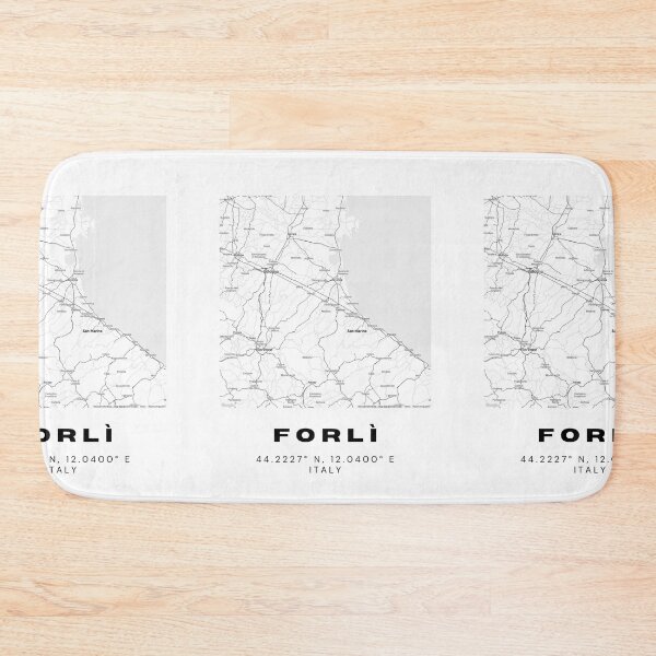 Item preview, Minimalist Forlì Map Art - Italy City Coordinates Design designed and sold by RM-Journey.