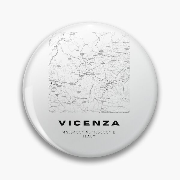 Item preview, Mapa minimalista de Vicenza: diseño de coordenadas de la ciudad de Italia designed and sold by RM-Journey.