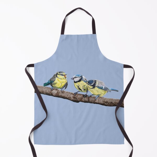 Item preview, Blue Tits sitting on a branch - twittering birds designed and sold by IslesArt.