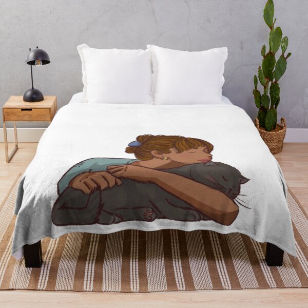 Item preview, A woman lying on her back cat designed and sold by Hessah-HA.