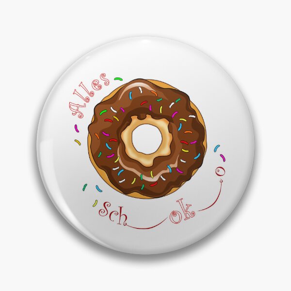 Item preview, donut with chocolate glaze designed and sold by LESSILU.