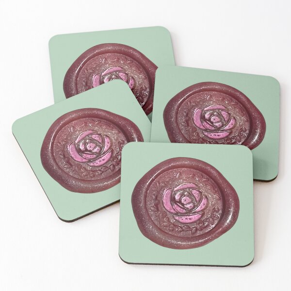 Item preview, Wax Seal - small rose, red/pink designed and sold by Elinda96.
