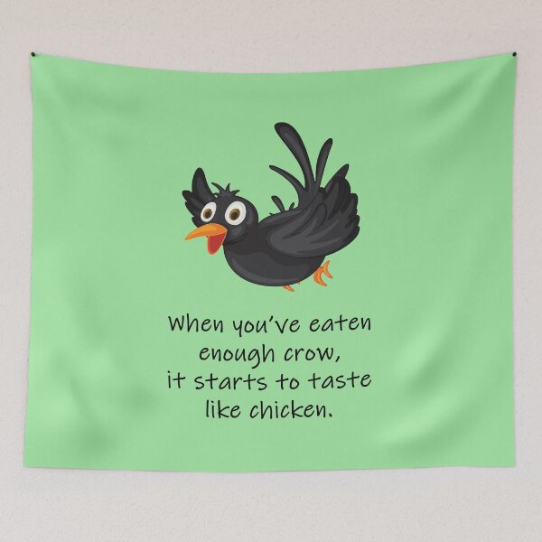 Item preview, Cartoon Crow: When you've eaten enough crow designed and sold by SomeGuyLou.