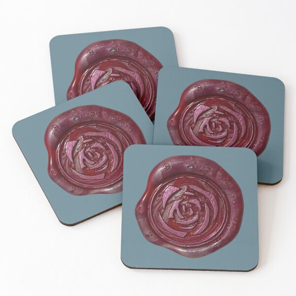 Item preview, Wax Seal - minimalistic rose, red/pink designed and sold by Elinda96.
