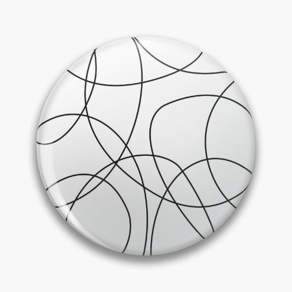Item preview, Abstract Black Linear hand drawn pattern designed and sold by CHERRY--SHOP.