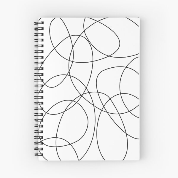 Item preview, Abstract Black Linear hand drawn pattern designed and sold by CHERRY--SHOP.
