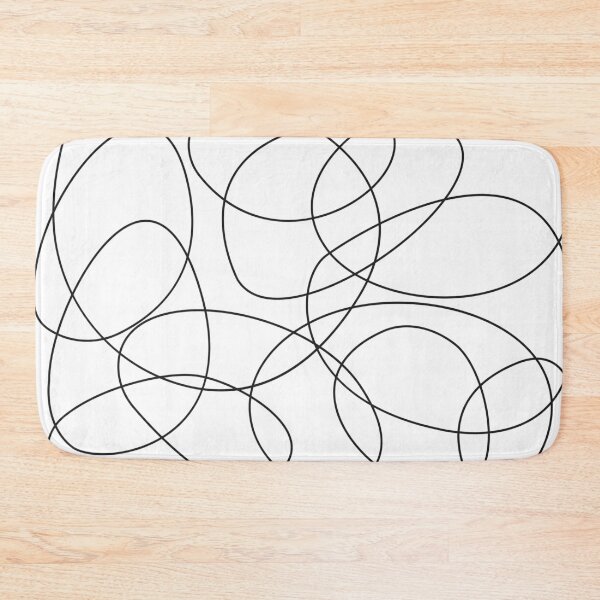 Item preview, Abstract Black Linear hand drawn pattern designed and sold by CHERRY--SHOP.