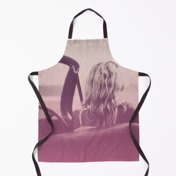 Item preview, Pink-Tinted Blond Woman in Classic Convertible Looks Out Onto the Ocean designed and sold by CountyKent.