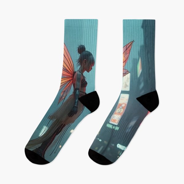 Item preview, Cyberpunk Fairies in the City designed and sold by vividcrucibledesigns.
