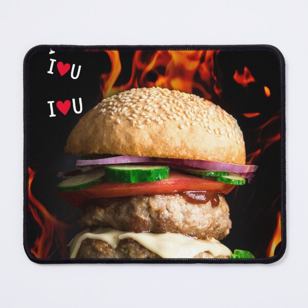 Item preview, Fiery Love for a Delicious Burger designed and sold by goodFather4ever.