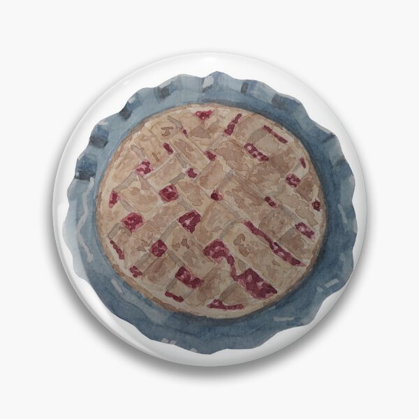 Item preview, Strawberry Pie in Green Pie Pan Watercolor designed and sold by Nicole Hanson.