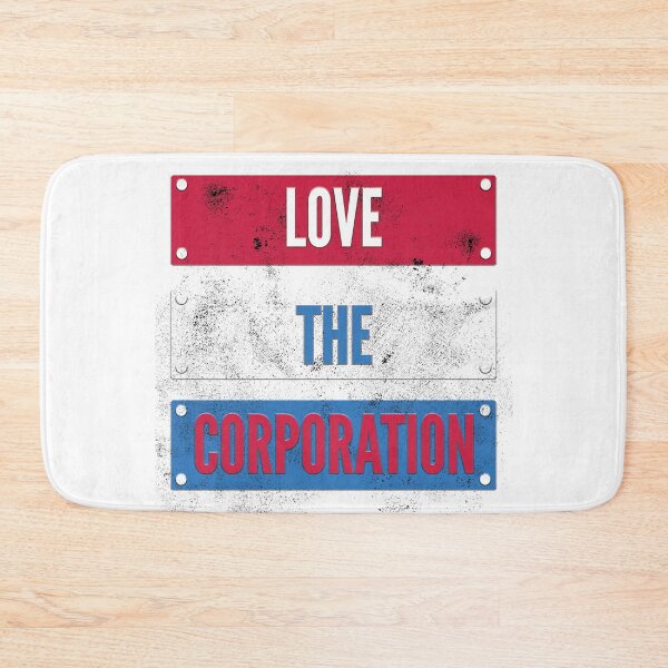 Item preview, Love the Corporation Plates (Distressed) designed and sold by WordyDreams.