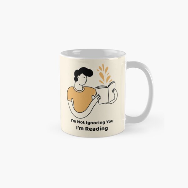 Item preview, I'm Not Ignoring You Funny Bookworm designed and sold by Sachie's Studio.