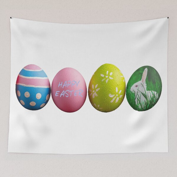 Item preview, Happy easter, 4 easter eggs designed and sold by ImALuckyDog.
