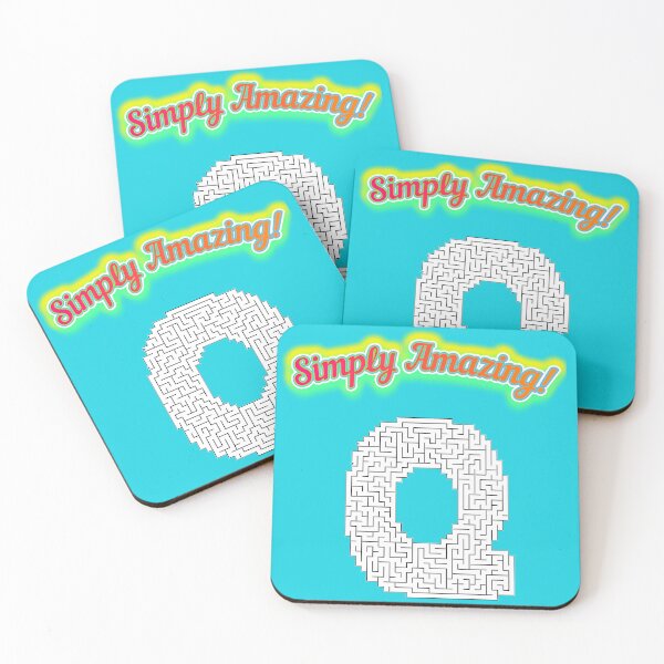 Item preview, SIMPLY AMAZING! *Q* Monogram Maze Puzzle Game - Cute Fun Whimsical Alphabet Letter Initial Print - Kids Childs Teen Party-Baby Bridal Shower Wedding FAVOR GIFT designed and sold by Spinning Plates 360.