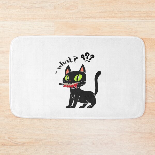 Item preview, Cat What? Funny Murderous Black Cat with Knife  Premium & Classic T-Shirt Gift designed and sold by World-Shop25.